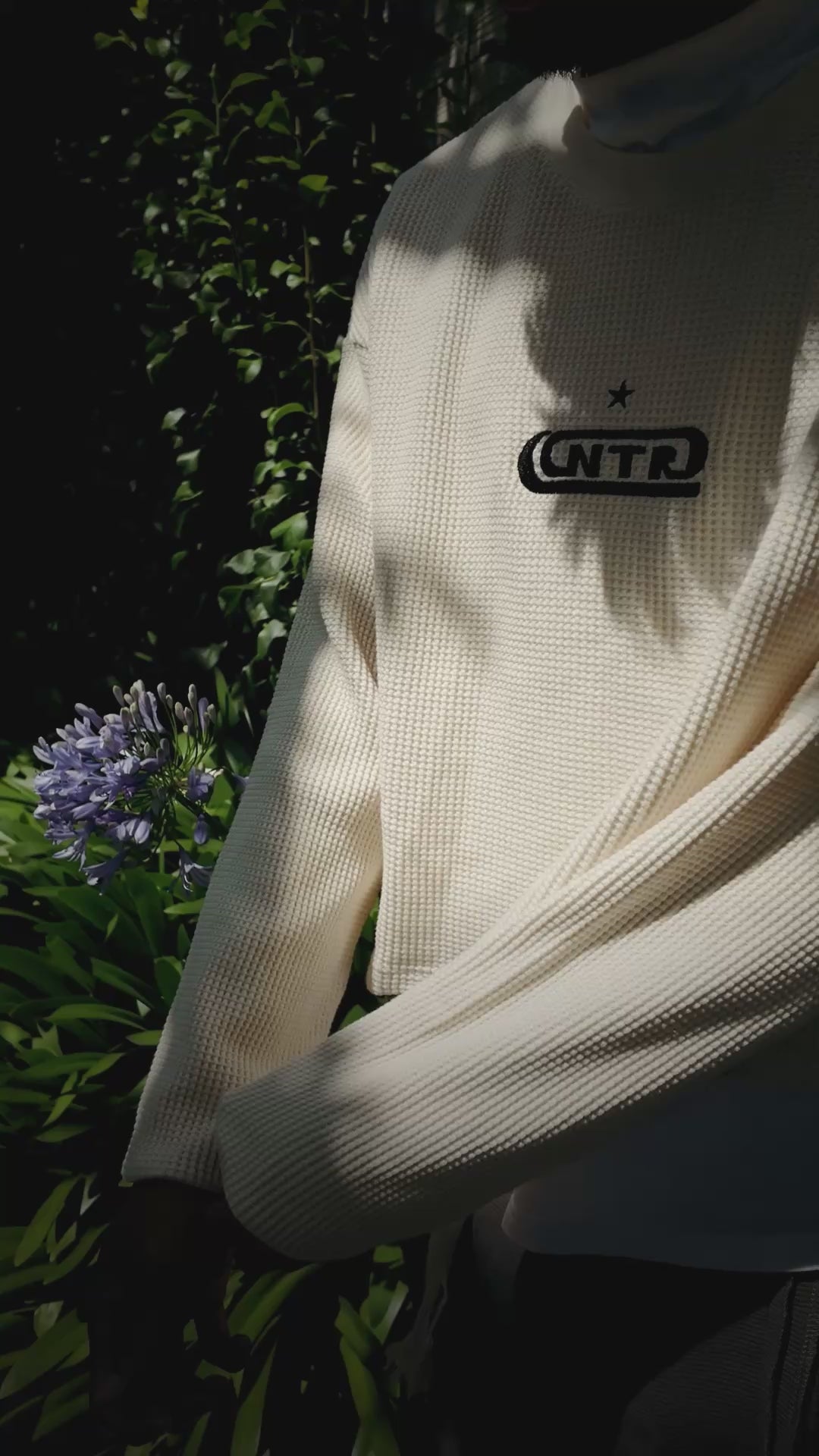 CNTRD Ecru Waffle Knit Sweater